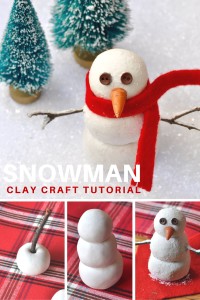 EASY DIY Clay Snowman Decoration - Make Life Lovely