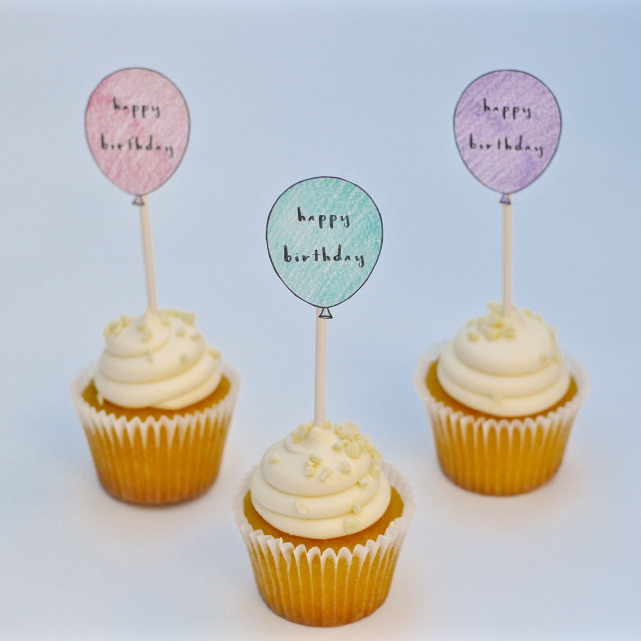 Free Printable Birthday Cupcake Toppers Make Life Lovely