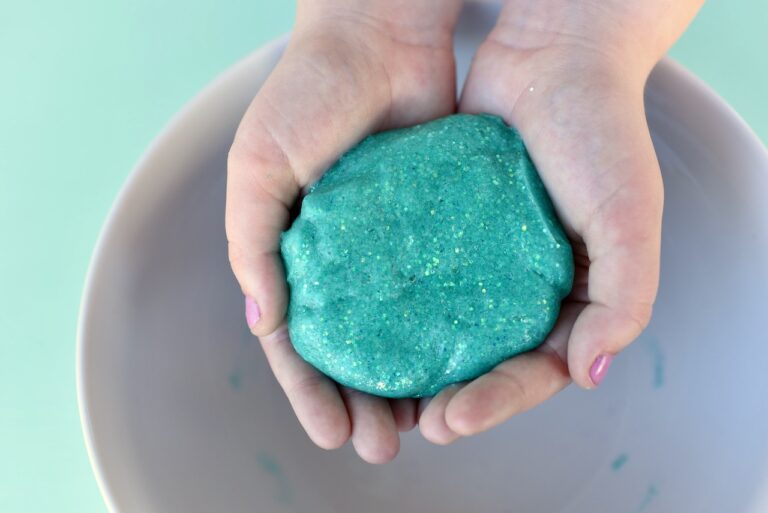 The BEST Mermaid Slime That's Sparkly and Stretchy